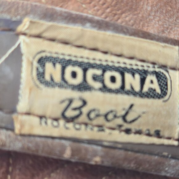 Vintage Nocona Boots Exotic Shark skin + Leather Diamond Patchwork Cowboy Men 9D - Picture 5 of 14